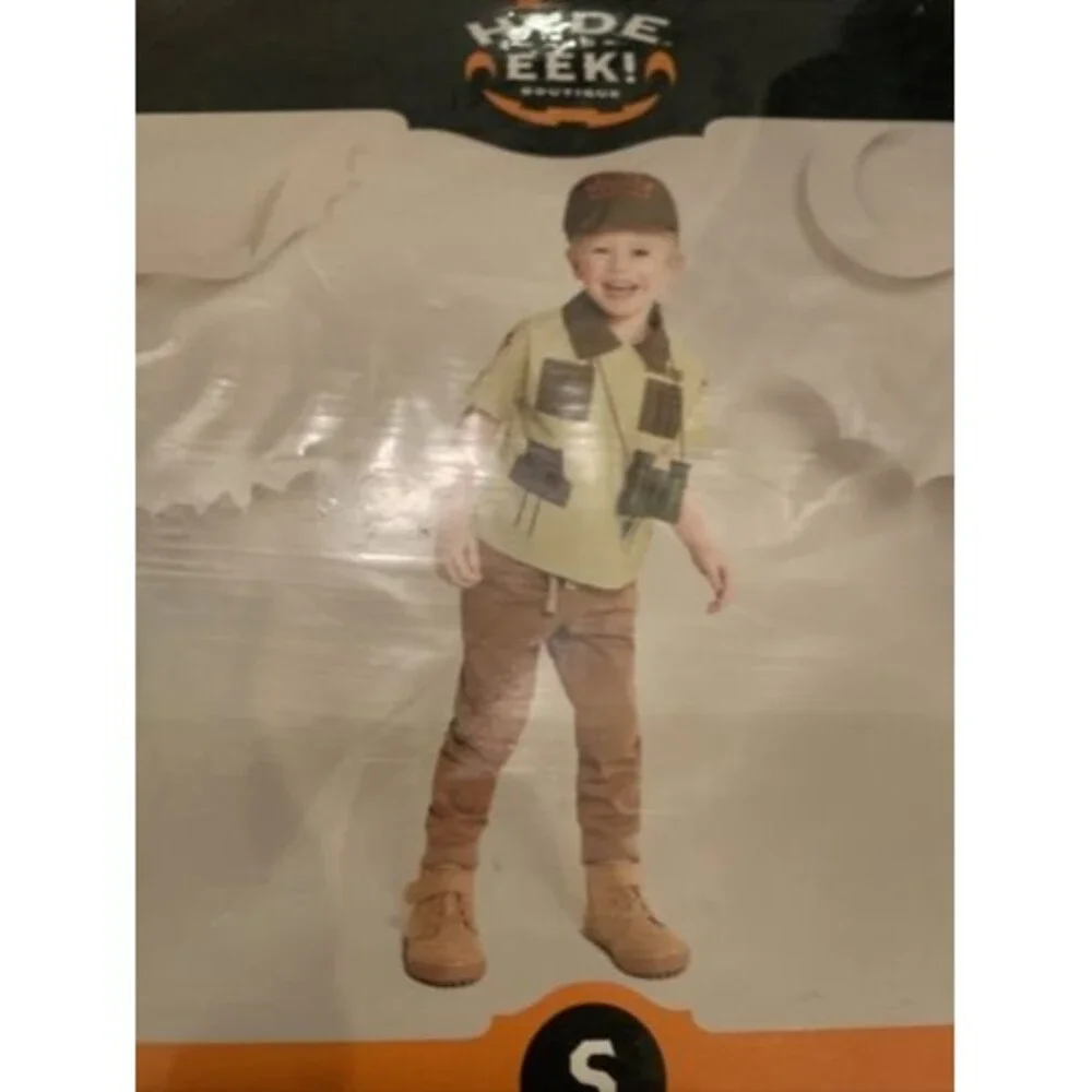2 Piece Hyde & Eek Boys Park Ranger Halloween Cosplay Costume Size Small